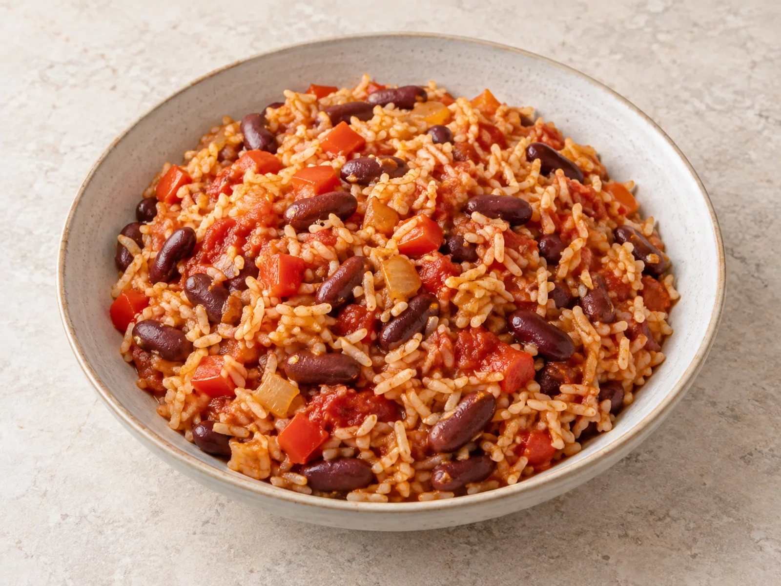 Pantry red bean rice served ready to eat